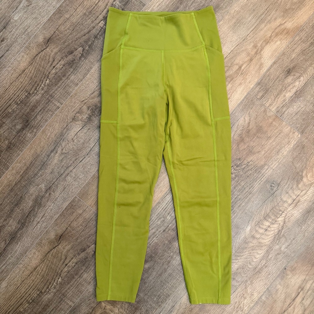 Girlfriend Collective Compressive Pocket Legging Chartreuse Green Women S Active